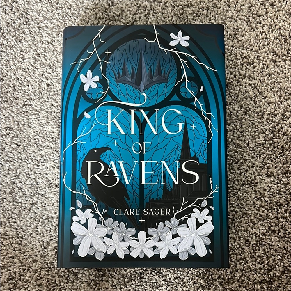 King of Ravens by Clare Sager — Blue Decorative Hardcover Book